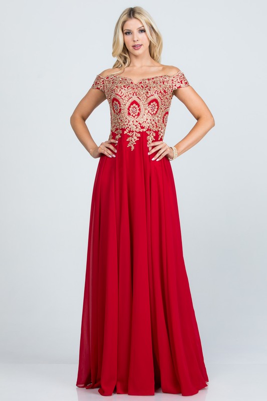 Plus Size Chiffon Gown
