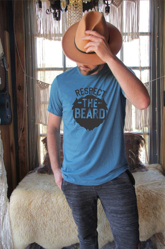 Respect the Beard Mens Plus Size Tee