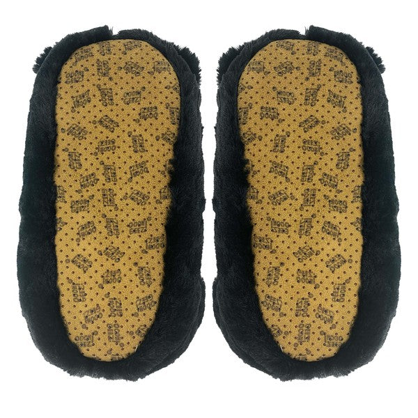 Panda Hugs - Kids Fluffy House Slippers Shoes