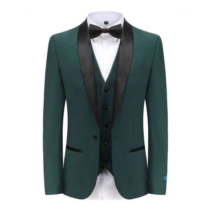 Men's Premium 3 pcs Slim Fit Tuxedo Set - Regular