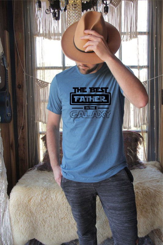 2. Best Father in the Galaxy Graphic Mens Tee