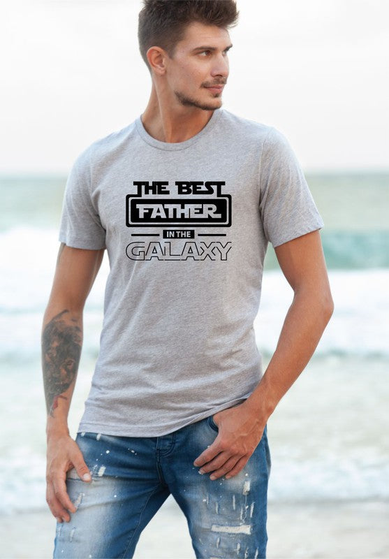 2. Best Father in the Galaxy Graphic Mens Tee