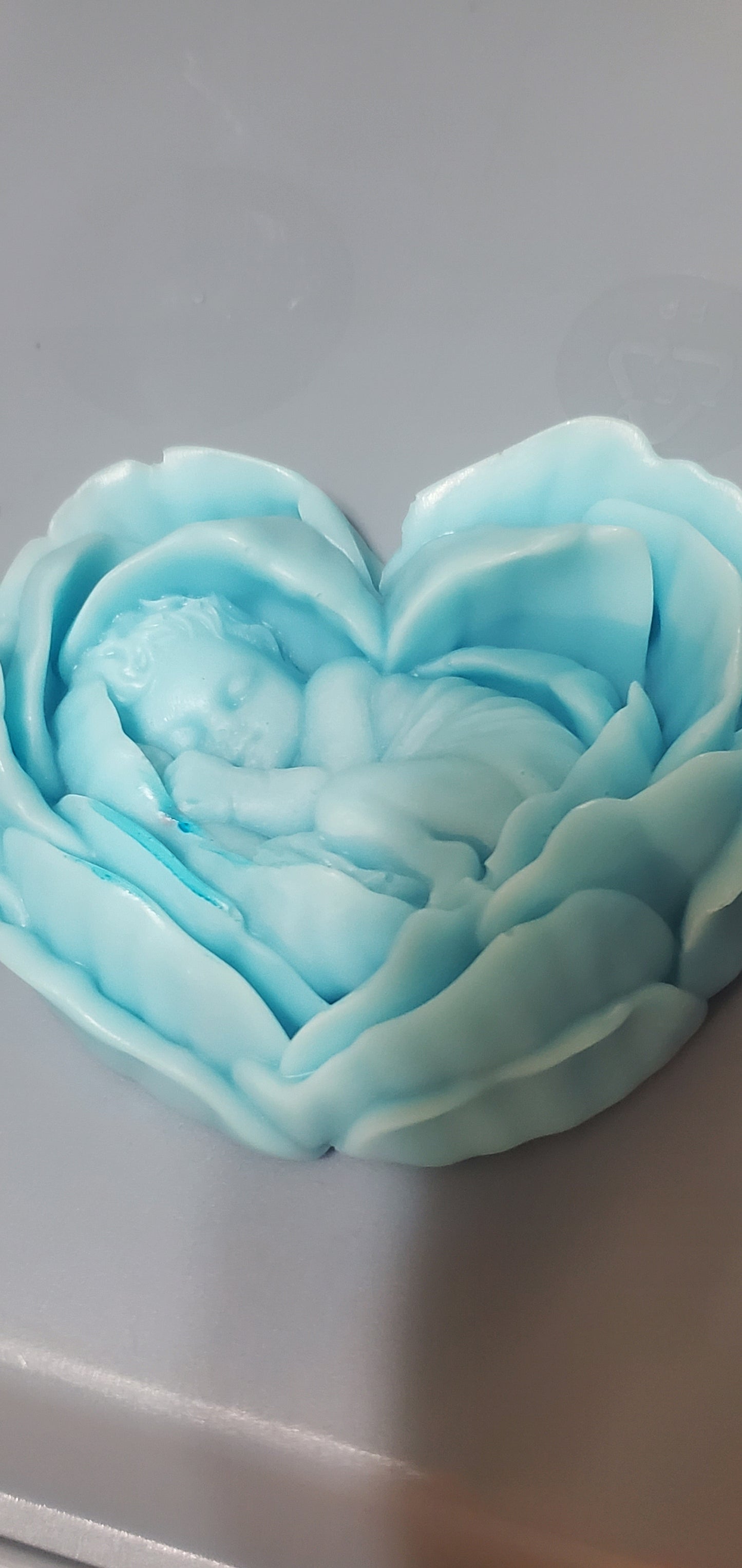 Gender Reveal/Baby Shower Hand Soap with a Baby and Flower design