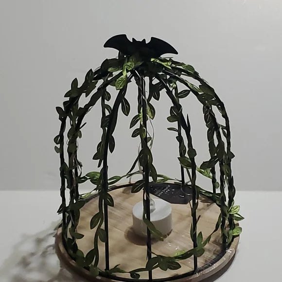 Bat Light up Candle Holder Cage