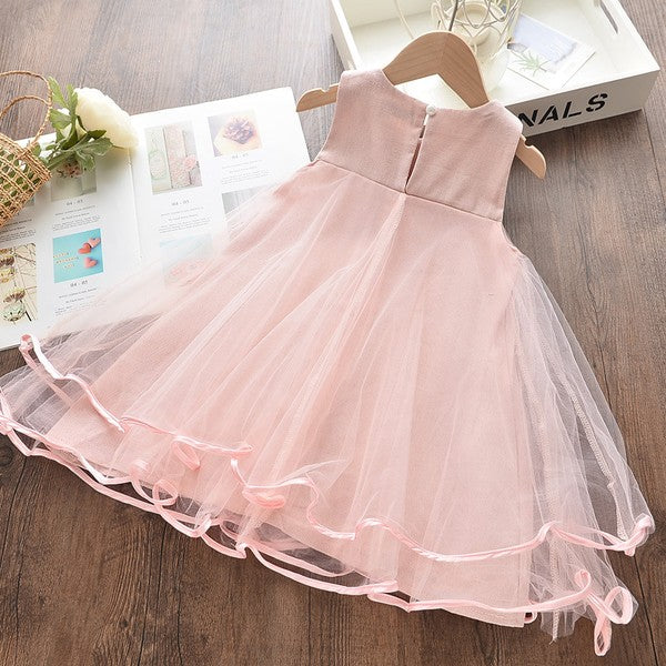 Princess with Flower Mesh Dress