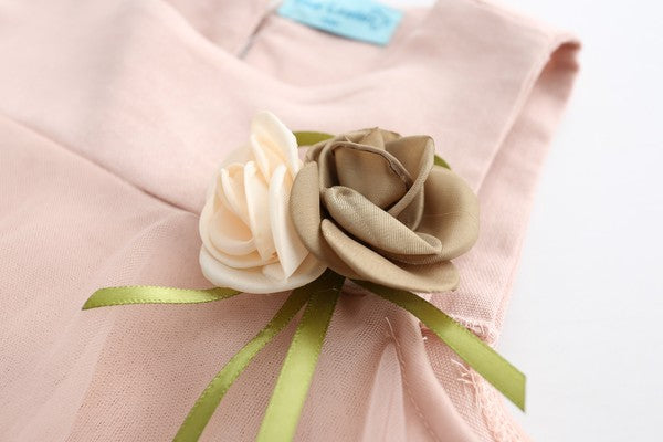 Princess with Flower Mesh Dress