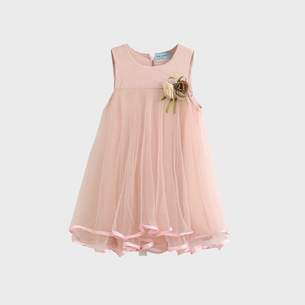 Princess with Flower Mesh Dress