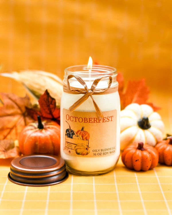 Jumbo Fall Candles 100 Hour Burn Time Soy Wax