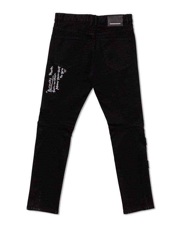 Multi Patch Slim Jeans