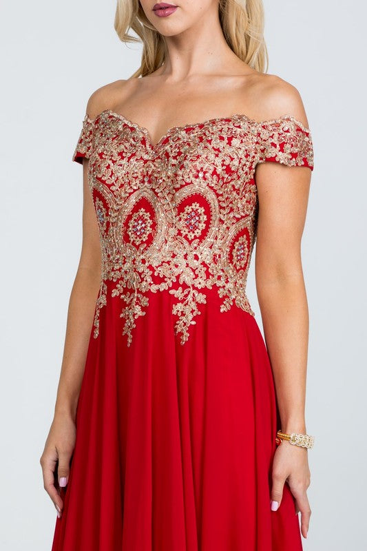 Plus Size Chiffon Gown