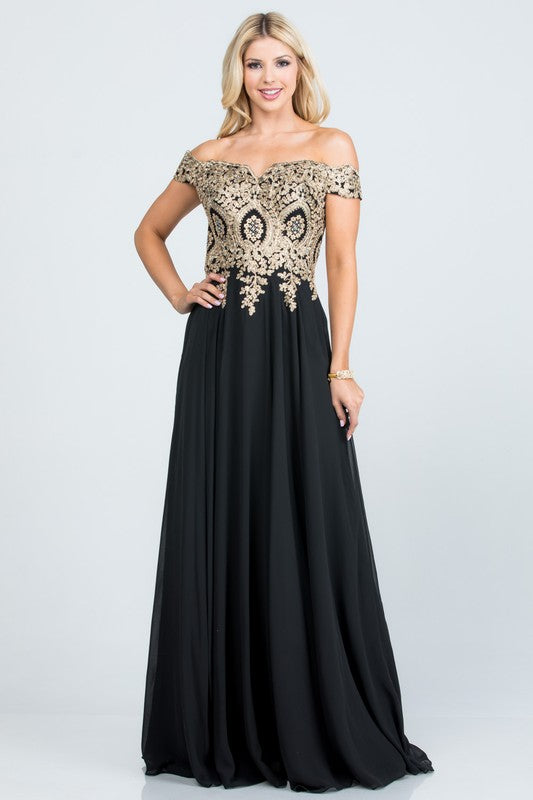 Plus Size Chiffon Gown
