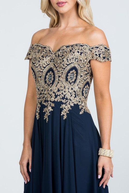 Plus Size Chiffon Gown