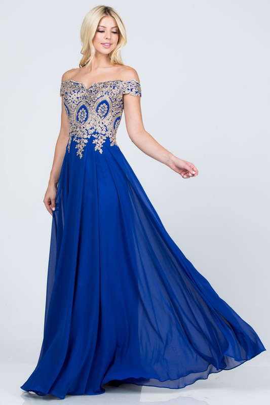 Plus Size Chiffon Gown