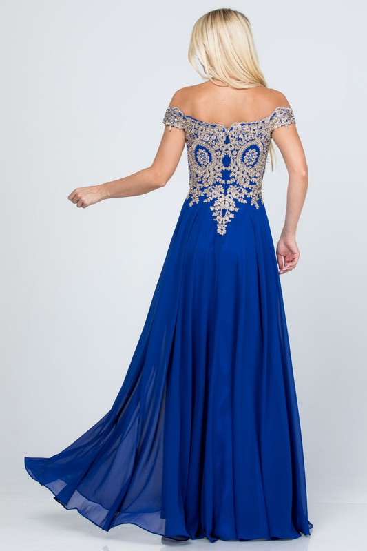 Plus Size Chiffon Gown