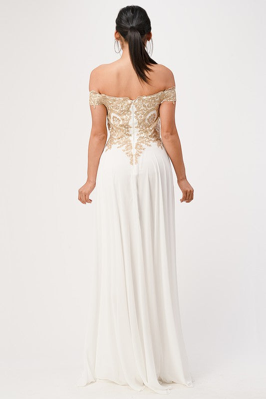 Plus Size Chiffon Gown