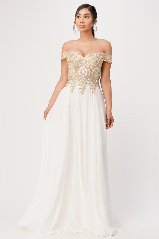 Plus Size Chiffon Gown