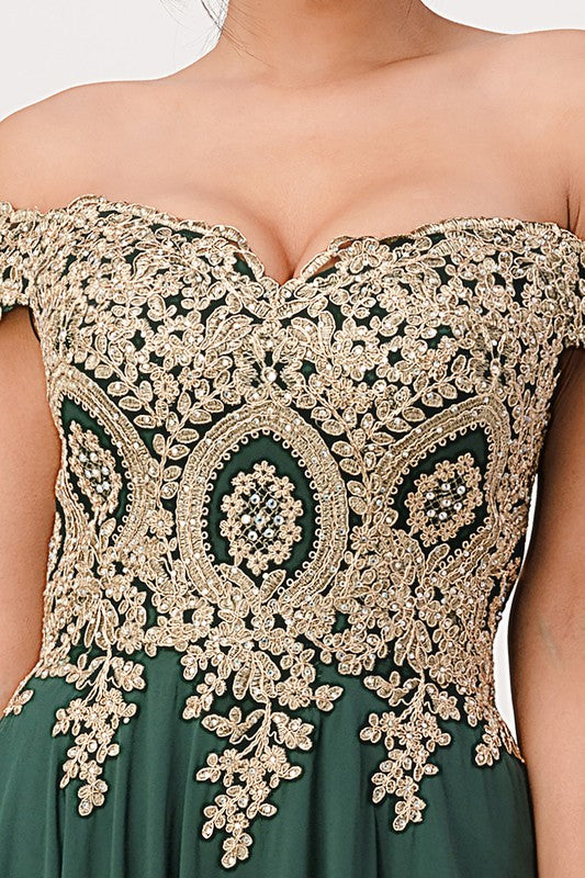Plus Size Chiffon Gown