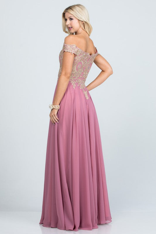 Plus Size Chiffon Gown