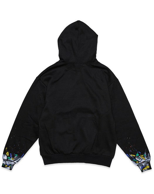 Chenille Patch & Hand Paint Hoodie