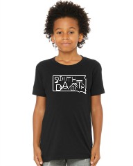 Youth South Dakota Line Font Outline Graphic Tee