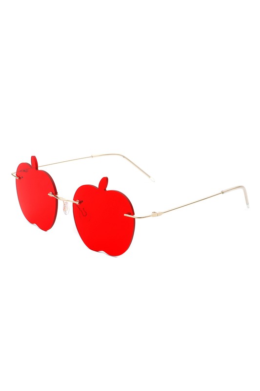 Rimless Apple Shape Frameless Tinted Sunglasses