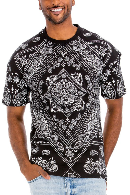 Mens Bandana Print TShirt
