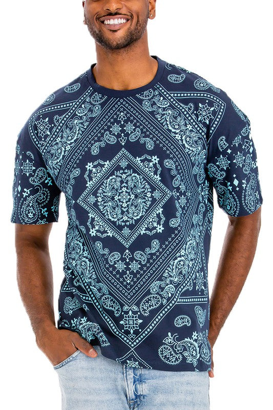 Mens Bandana Print TShirt