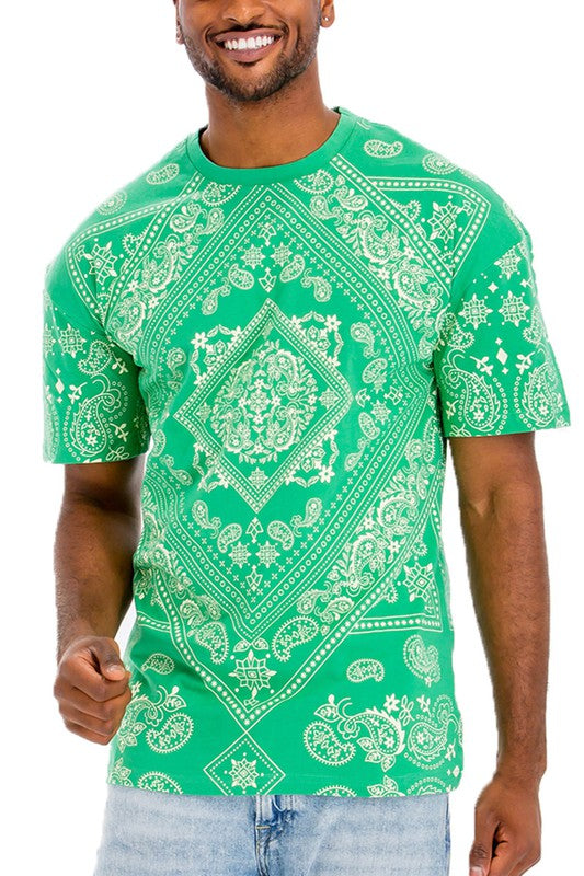 Mens Bandana Print TShirt