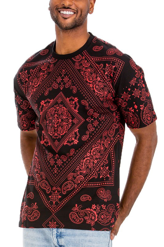 Mens Bandana Print TShirt