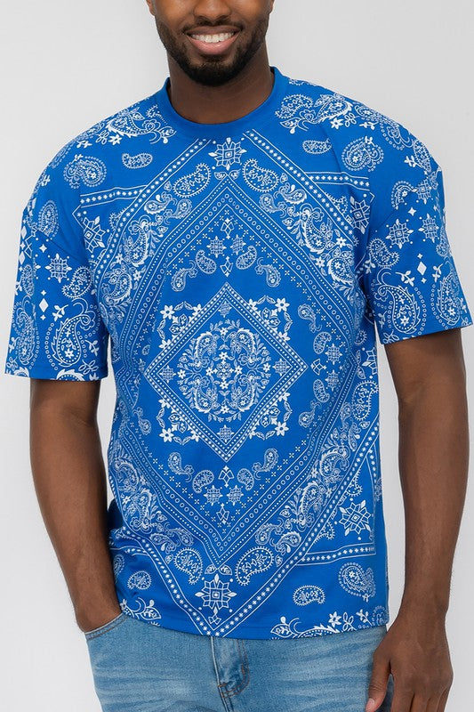 Mens Bandana Print TShirt