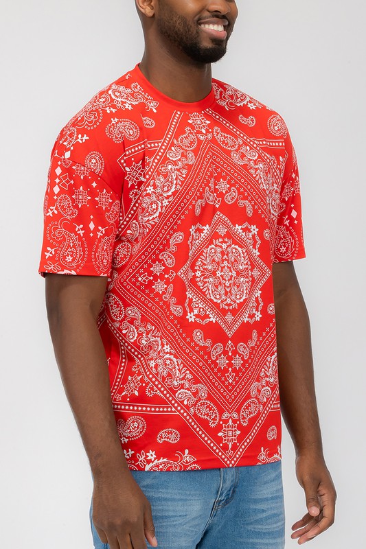 Mens Bandana Print TShirt