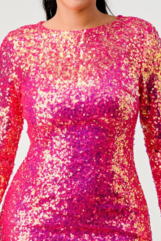 SEQUIN GLAMOUR MAXII DRESS