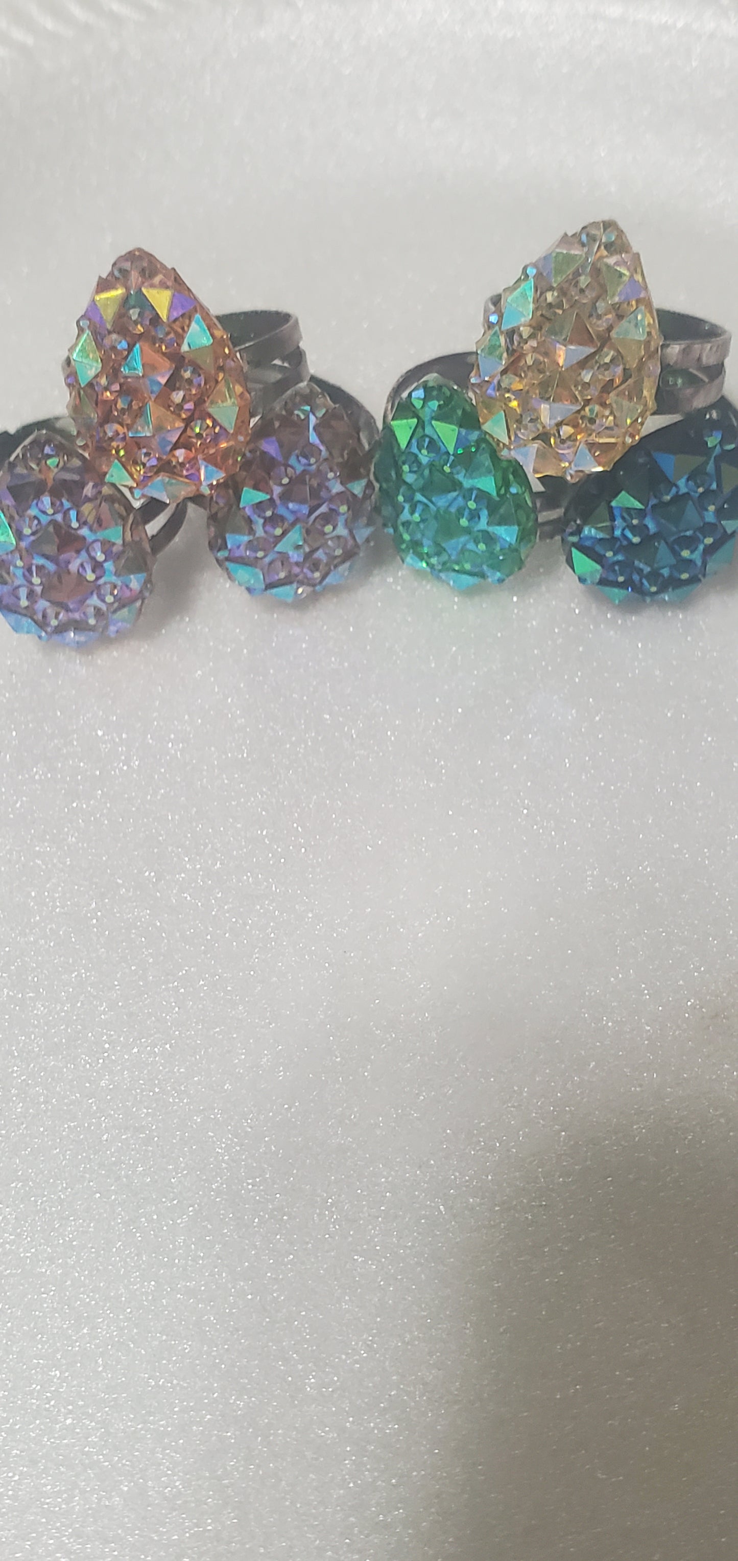 Adjustable Sparkling Rings