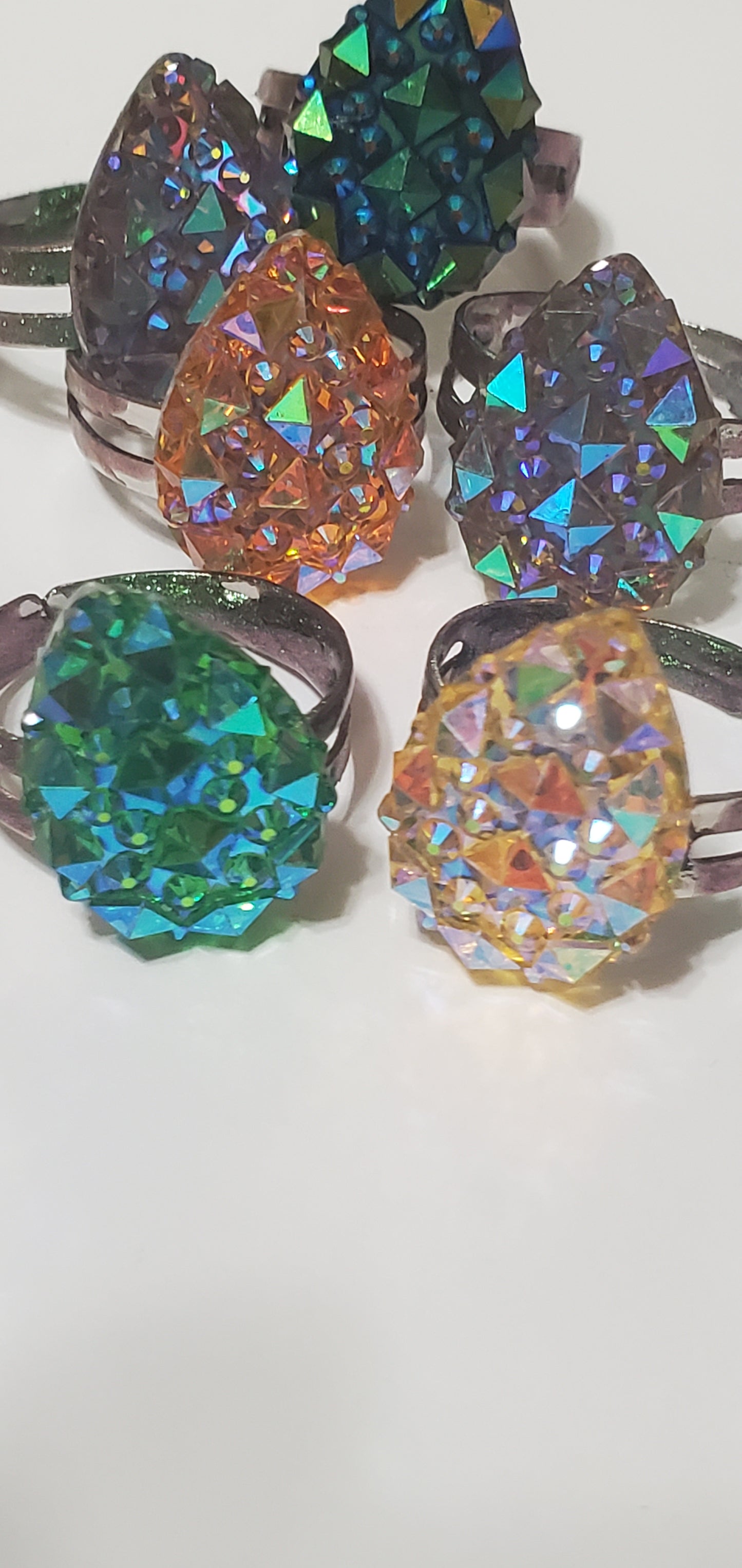 Adjustable Sparkling Rings