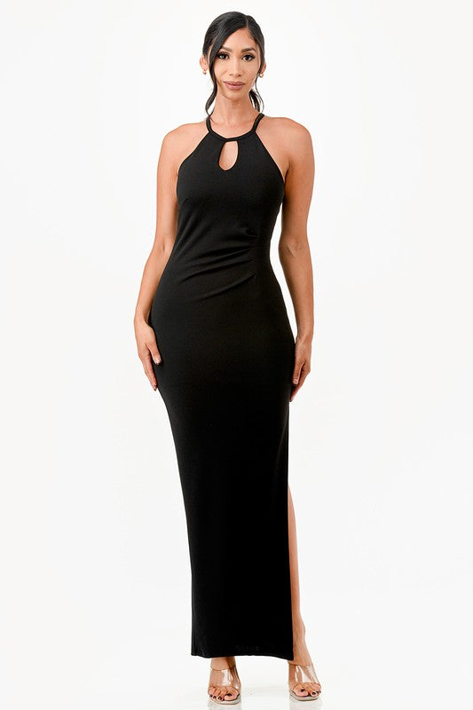 Keyhole A-line Dress
