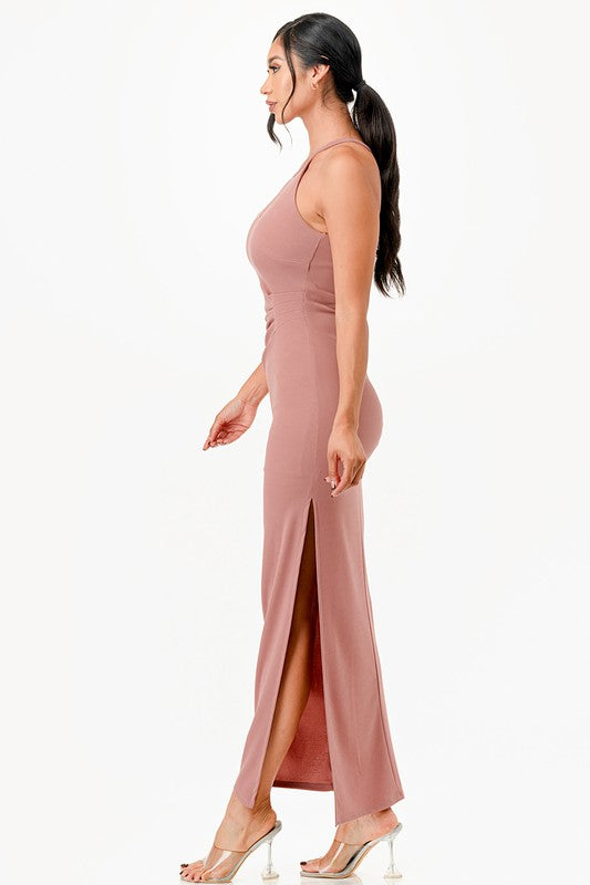 Keyhole A-line Dress