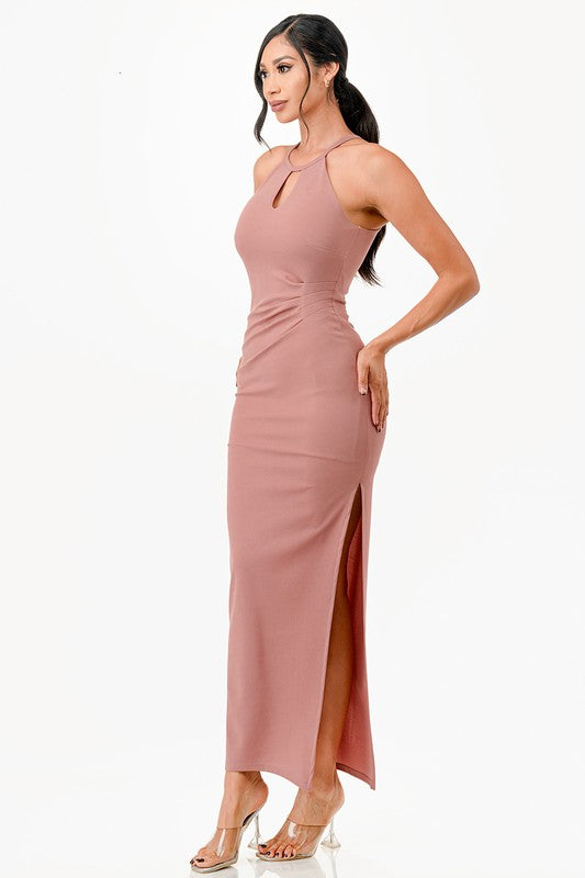 Keyhole A-line Dress