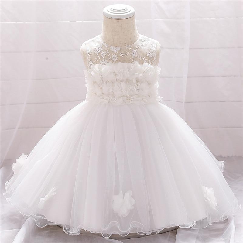 Luxury Elegant Handamde Girls Baby Dresses Lace Tulle Baptism Dresses for  Party and  Wedding Baby Clothing Dress
