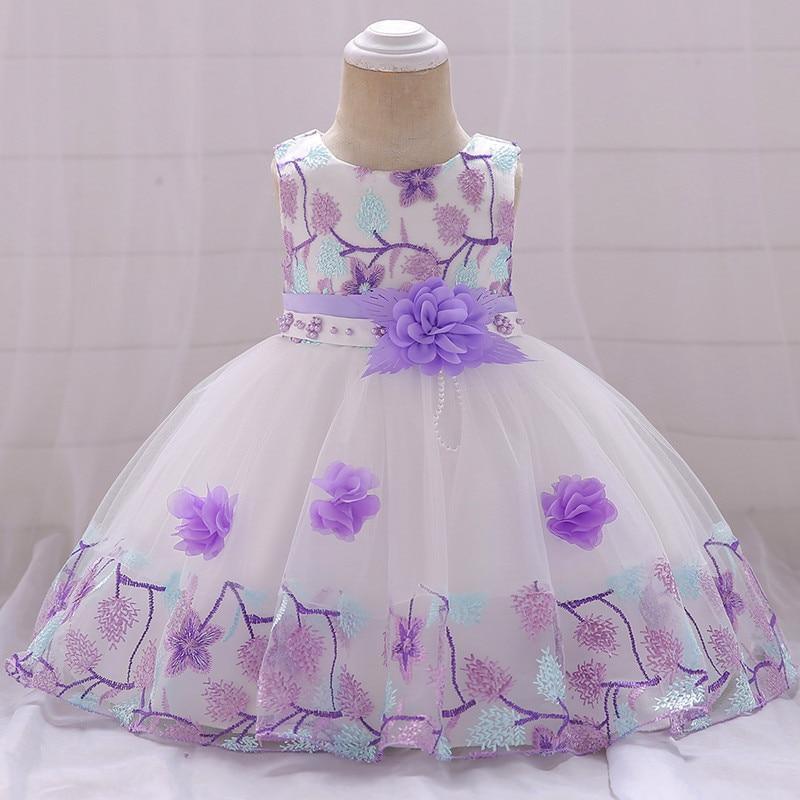 Luxury Elegant Handamde Girls Baby Dresses Lace Tulle Baptism Dresses for  Party and  Wedding Baby Clothing Dress