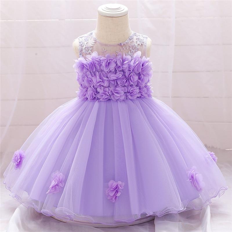 Luxury Elegant Handamde Girls Baby Dresses Lace Tulle Baptism Dresses for  Party and  Wedding Baby Clothing Dress