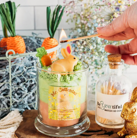 Mr. Cottontail Dessert Candle