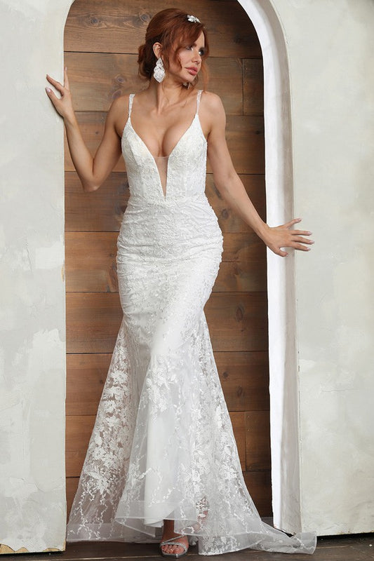 SLEEVELESS DEEP V NECK DRESS